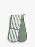 John Lewis Staggered Stripe Double Cotton Oven Glove