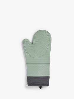 John Lewis Silicone Oven Mitt, Sage Green