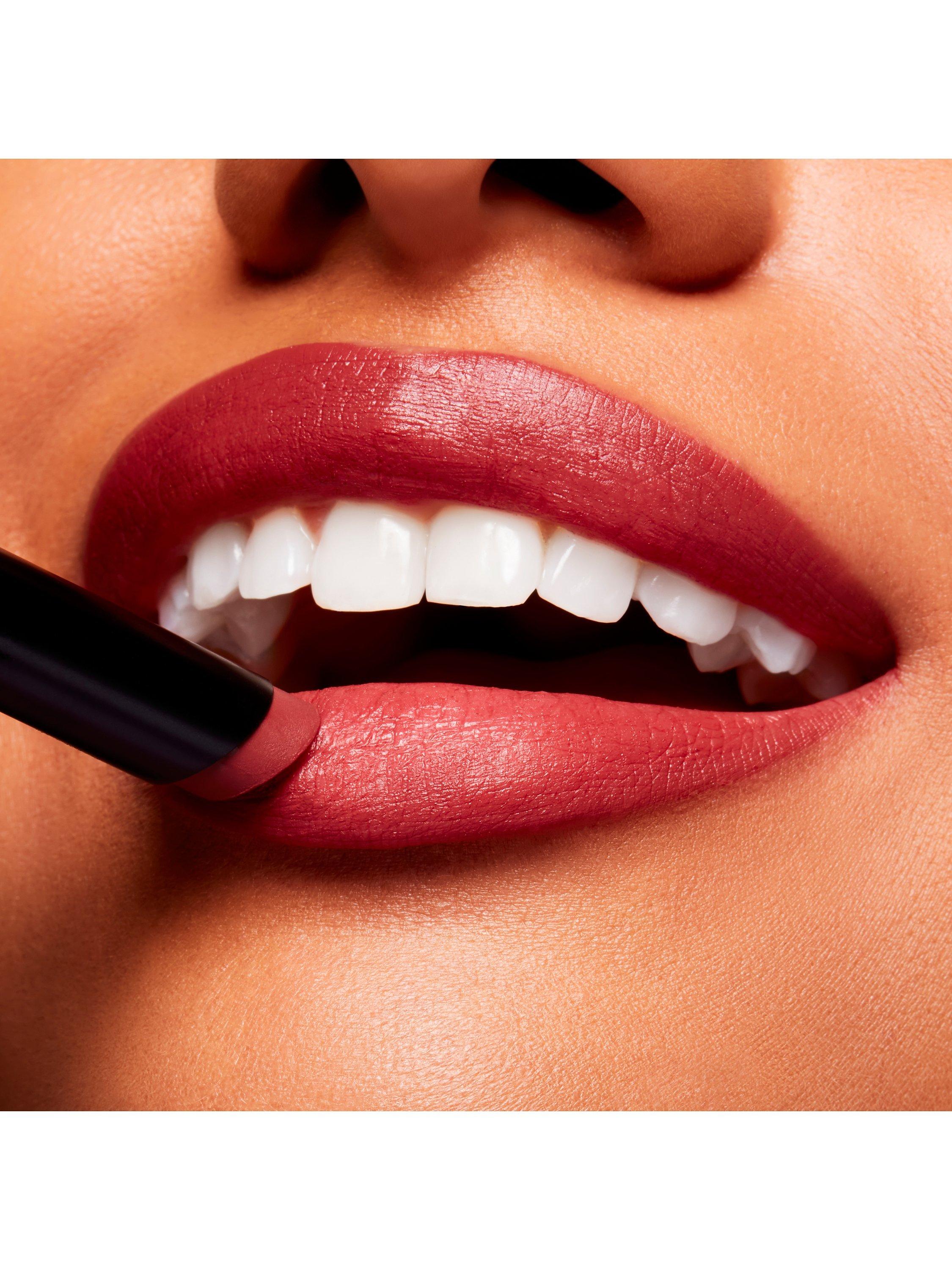 Product image 4 of 5, which shows MAC Lipstick -  Powder Kiss Velvet Blur Slim Stick, Rose Mary