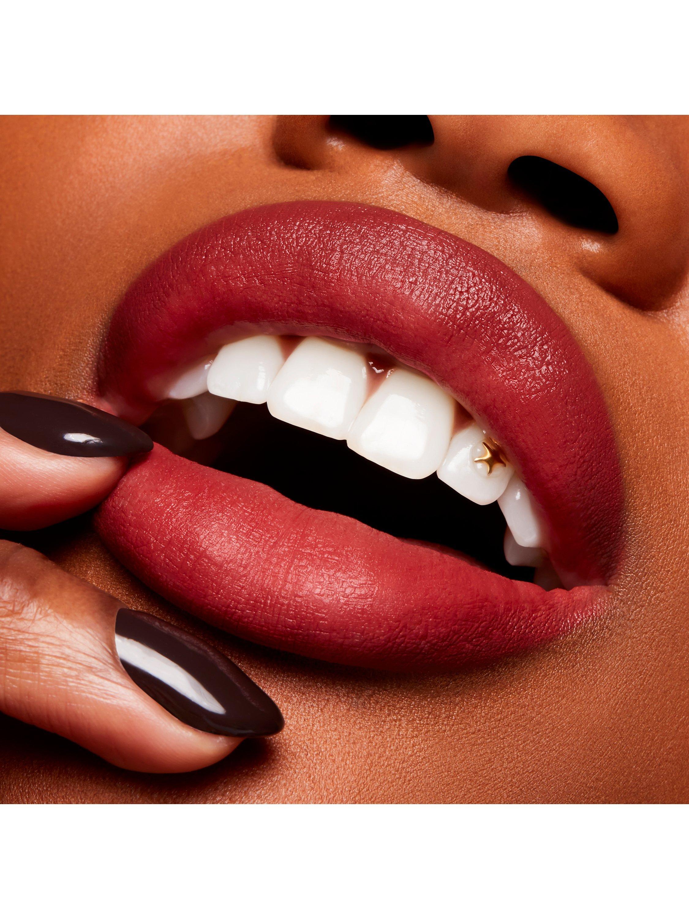 Product image 5 of 5, which shows MAC Lipstick -  Powder Kiss Velvet Blur Slim Stick, Rose Mary