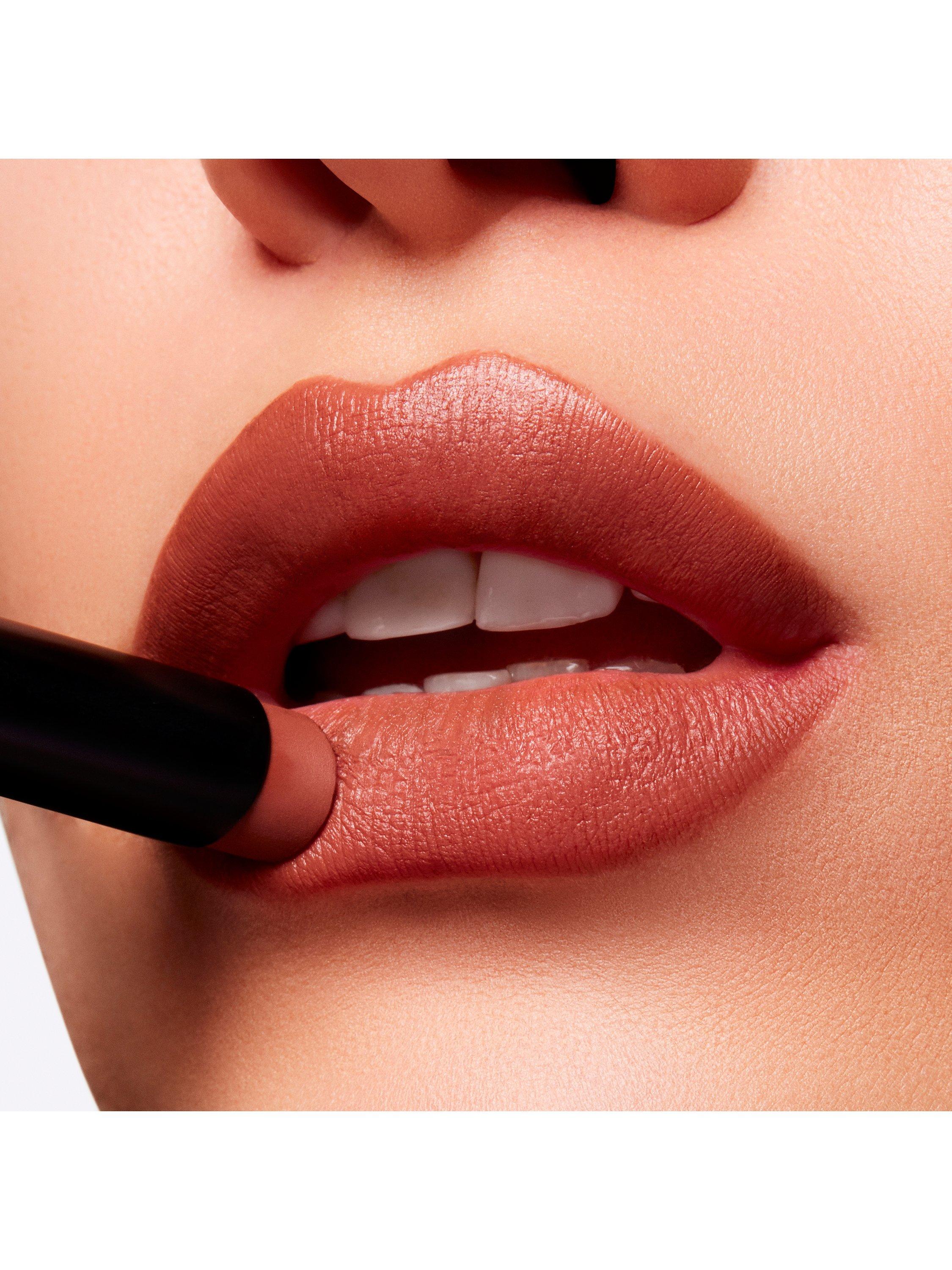 Product image 3 of 5, which shows MAC Lipstick -  Powder Kiss Velvet Blur Slim Stick, Spice World