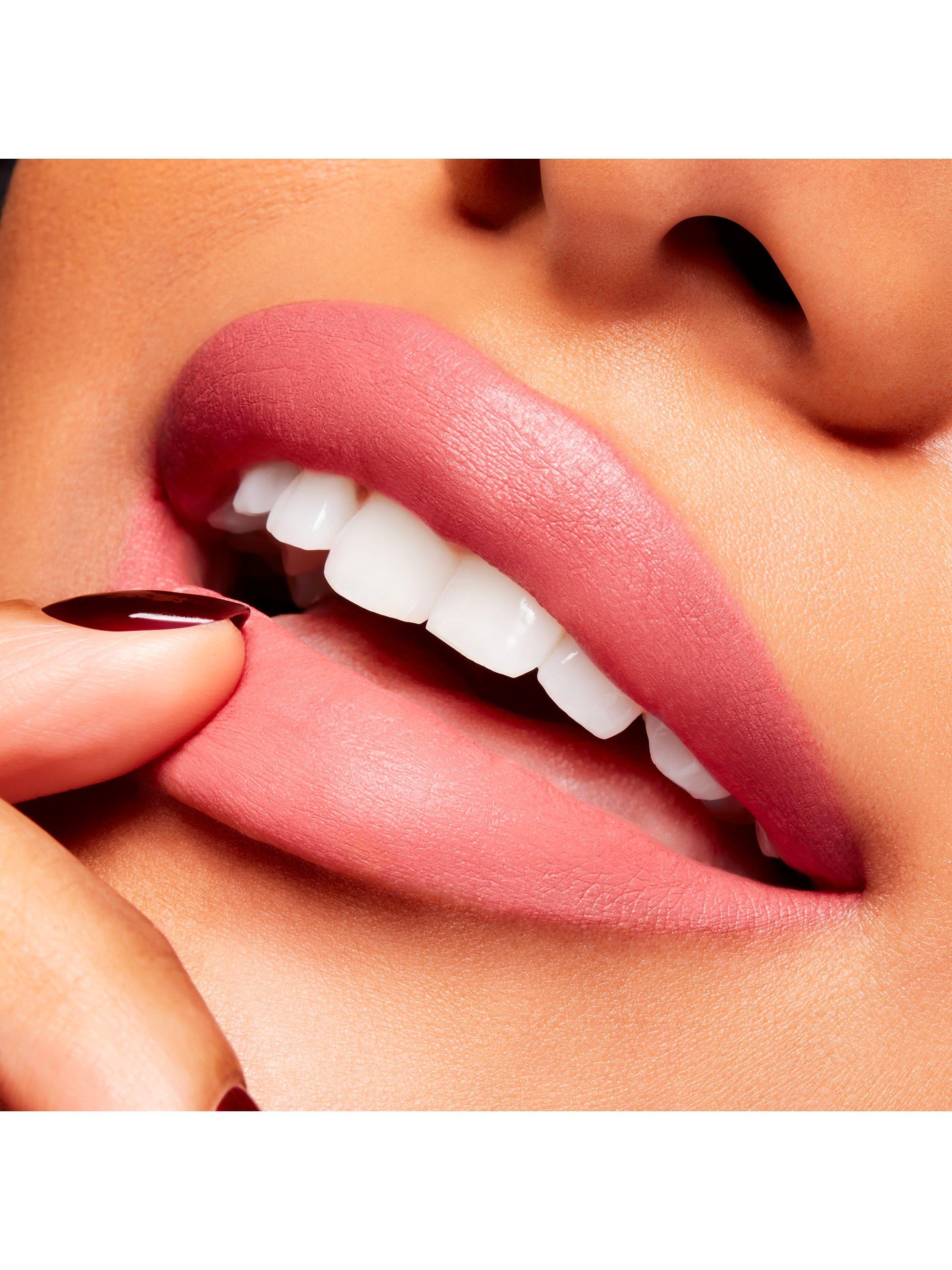 Product image 4 of 5, which shows MAC Lipstick -  Powder Kiss Velvet Blur Slim Stick, Peppery Pink