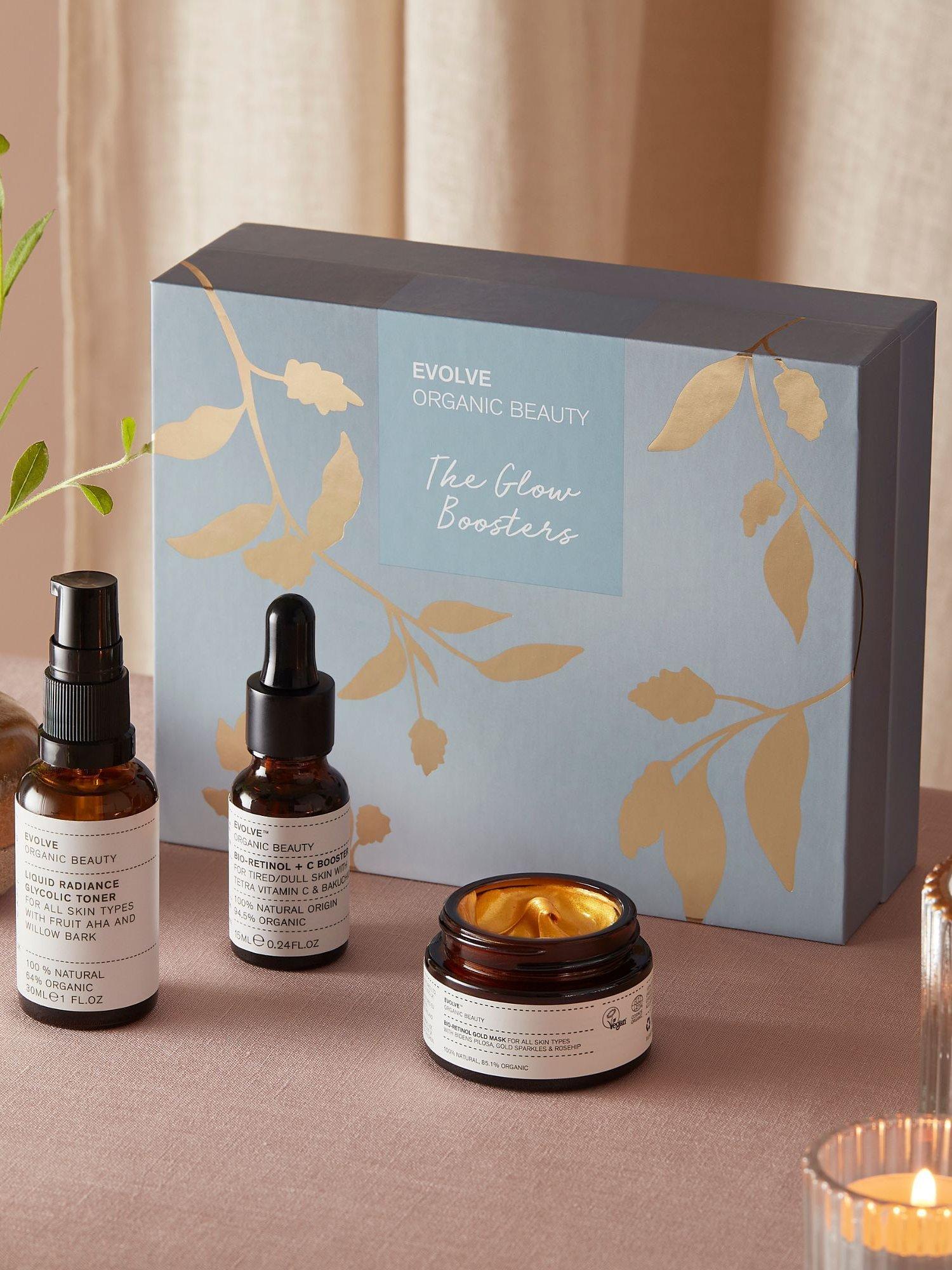 Product image 2 of 3, which shows Evolve Organic Beauty The Glow Boosters Skincare Gift Set