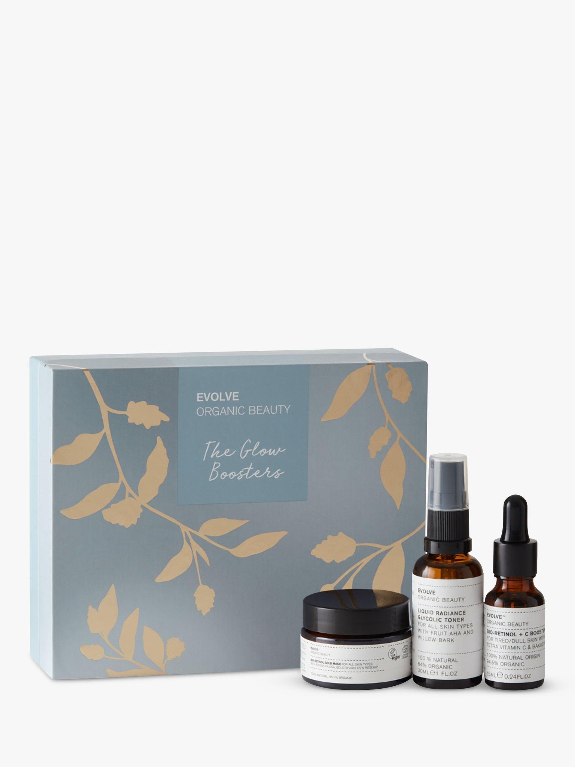 Product image 1 of 3, which shows Evolve Organic Beauty The Glow Boosters Skincare Gift Set
