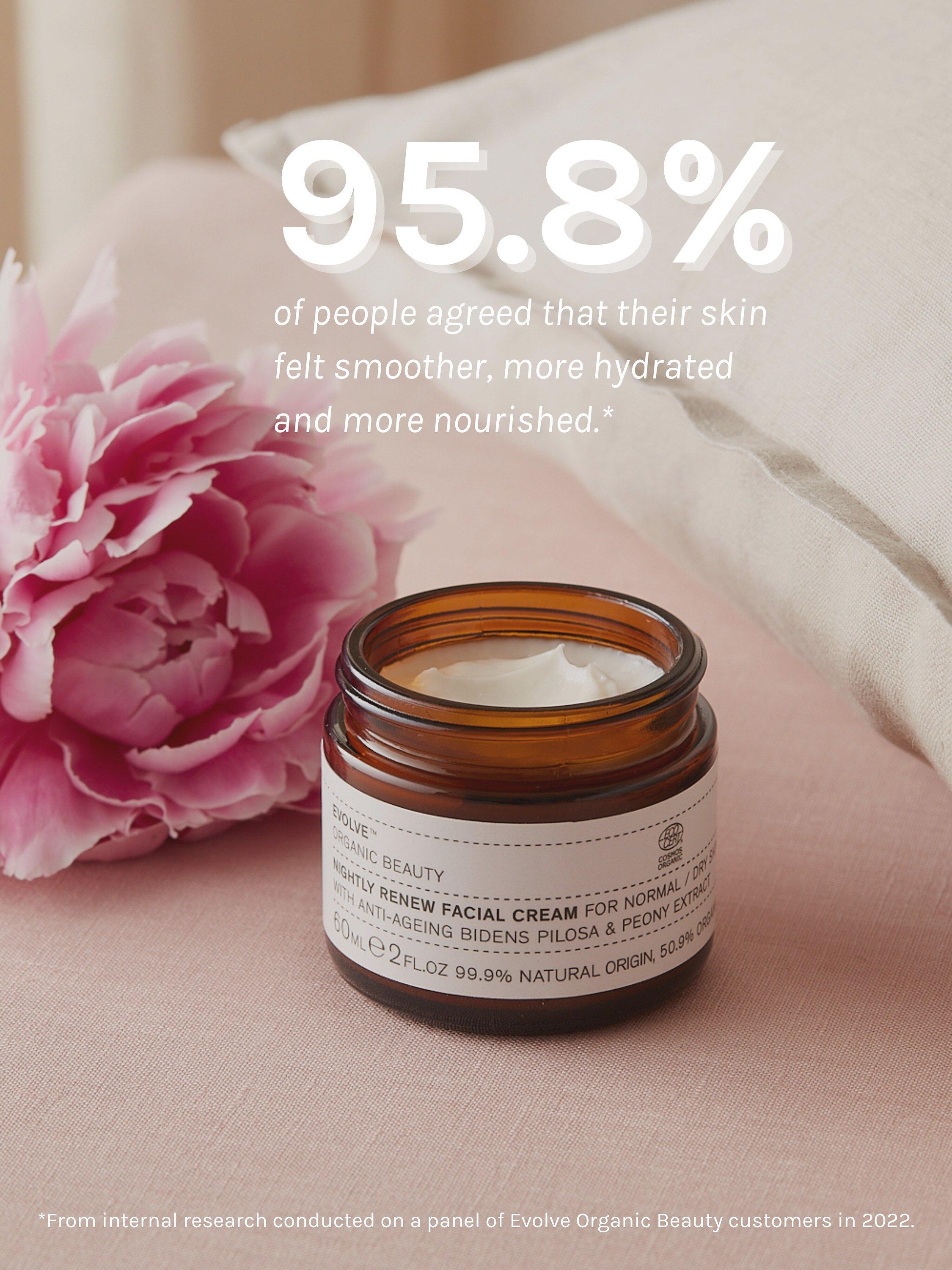Product image 5 of 5, which shows Evolve Organic Beauty Nightly Renew Facial Cream, 60ml