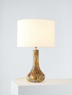 John Lewis + Matthew Williamson Blown Glass Lamp Base, Orange/Mint/Black, Orange, Mint, Black