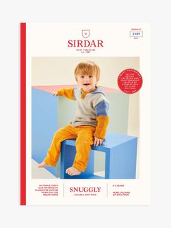 Sirdar Snuggly DK Baby Colour Block Hoodie Knitting Pattern, 