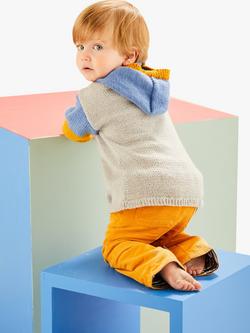 Sirdar Snuggly DK Baby Colour Block Hoodie Knitting Pattern - view 2, 