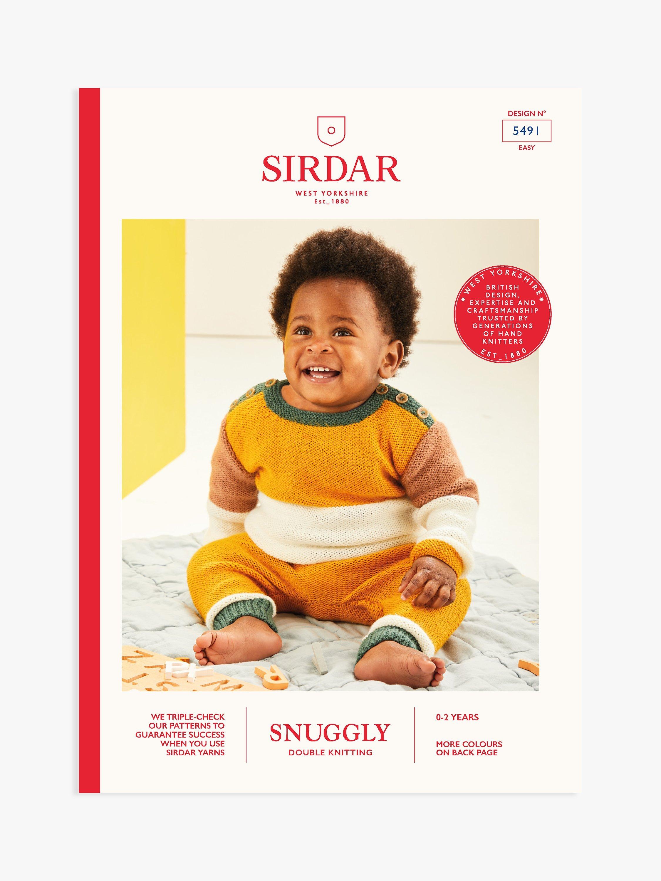 Sirdar Snuggly DK Baby Colour Block Top and Trousers Knitting Pattern