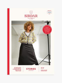 Sirdar Stories DK Big City Cropped Cardigan Knitting Pattern, 