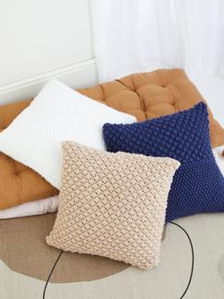 Hayfield Two Stitch Cushions Knitting Pattern - view 2, 