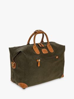 Bric's Life Faux Suede Holdall - view 2, Olive