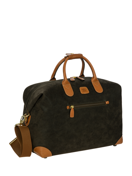 Bric's Life Faux Suede Holdall - view 2, Olive