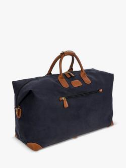 Bric's Life Large Faux Suede Holdall - view 2, Navy