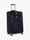 Bric's Life 77cm 4-Wheel Faux Suede Large Suitcase, Navy