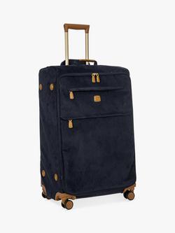 Bric's Life 77cm 4-Wheel Faux Suede Large Suitcase - view 2, Navy