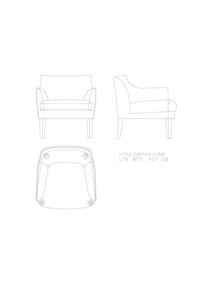 Halo Little Captain Leather Armchair - view 2, London Leather
