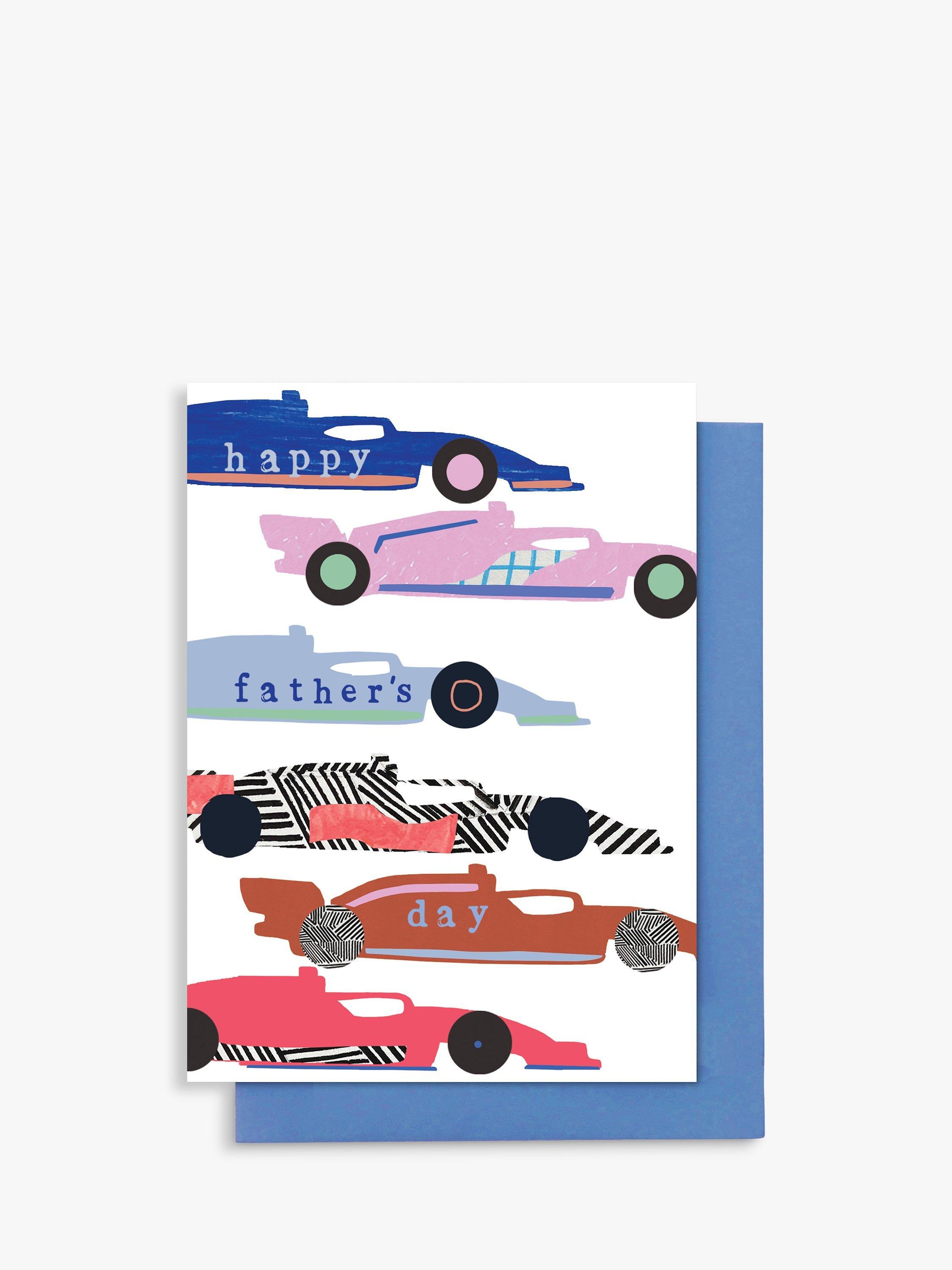 Stop the Clock Design F1 Cars Father's Day Card