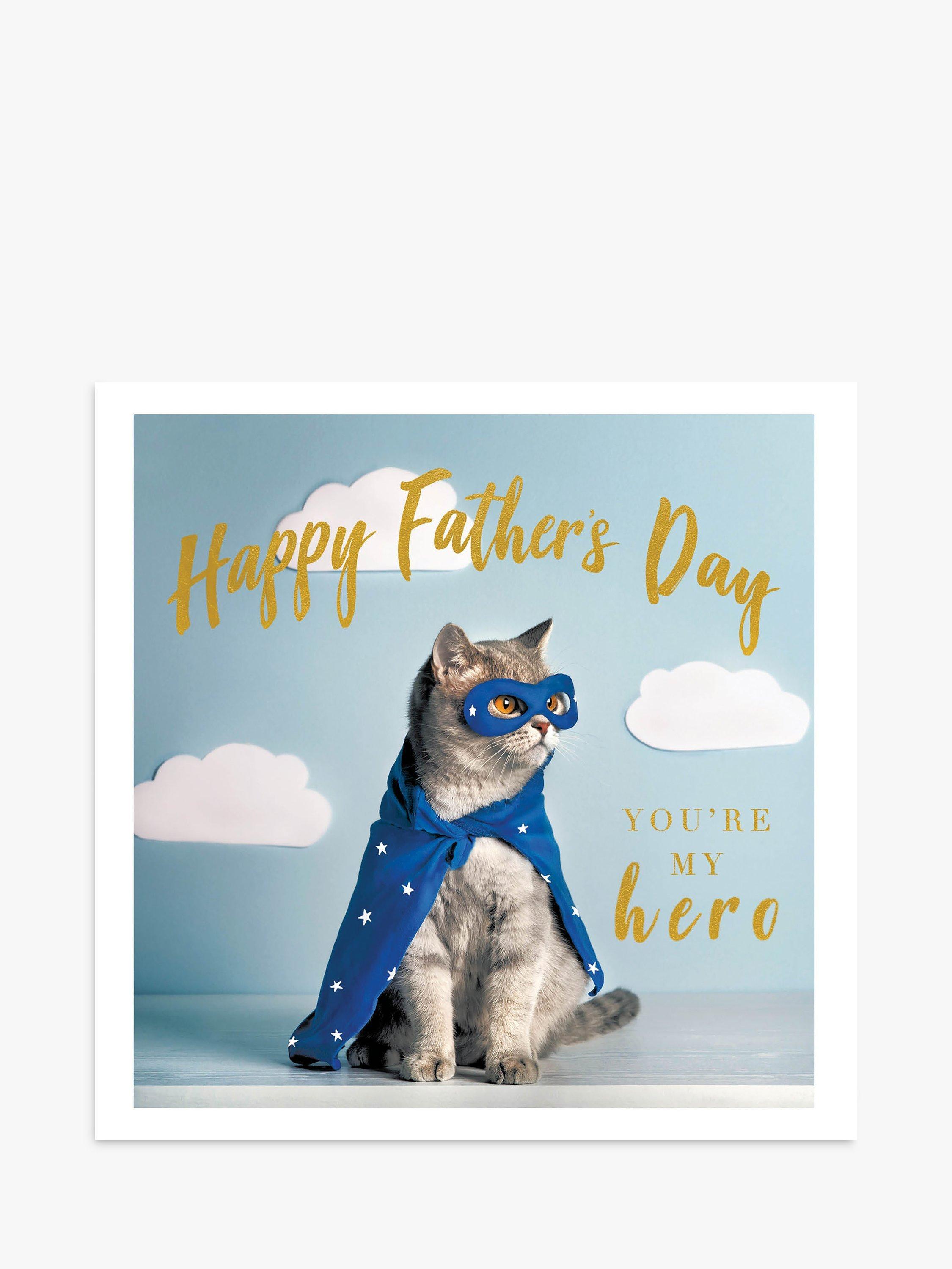 Woodmansterne Superhero Cat Father's Day Card