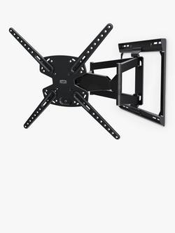 AVF JXXL65 Multi Position Wall Mount for TVs 37 to 100”, for Solid & Stud Walls, Black, Black