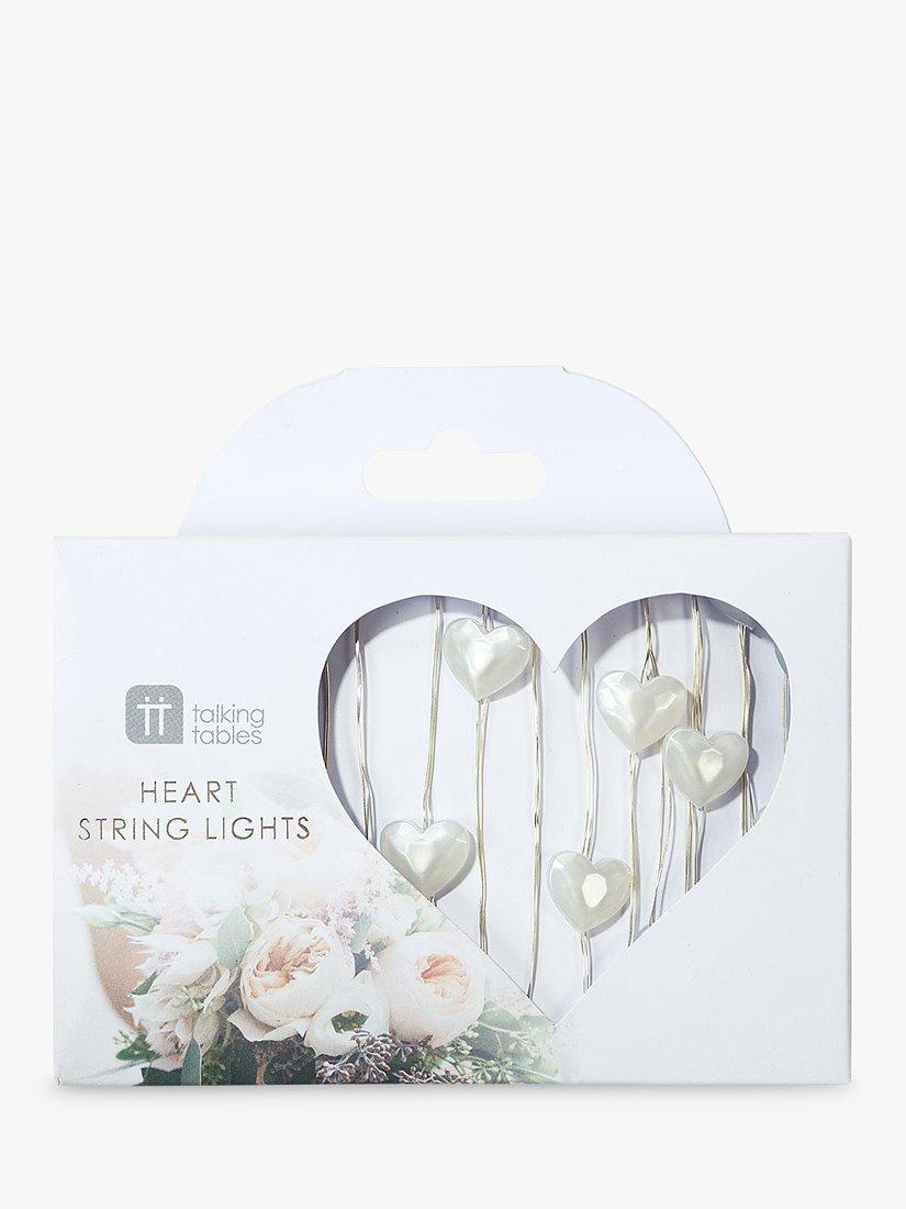 Talking Tables 30 Pearlised Heart Lights, L3m