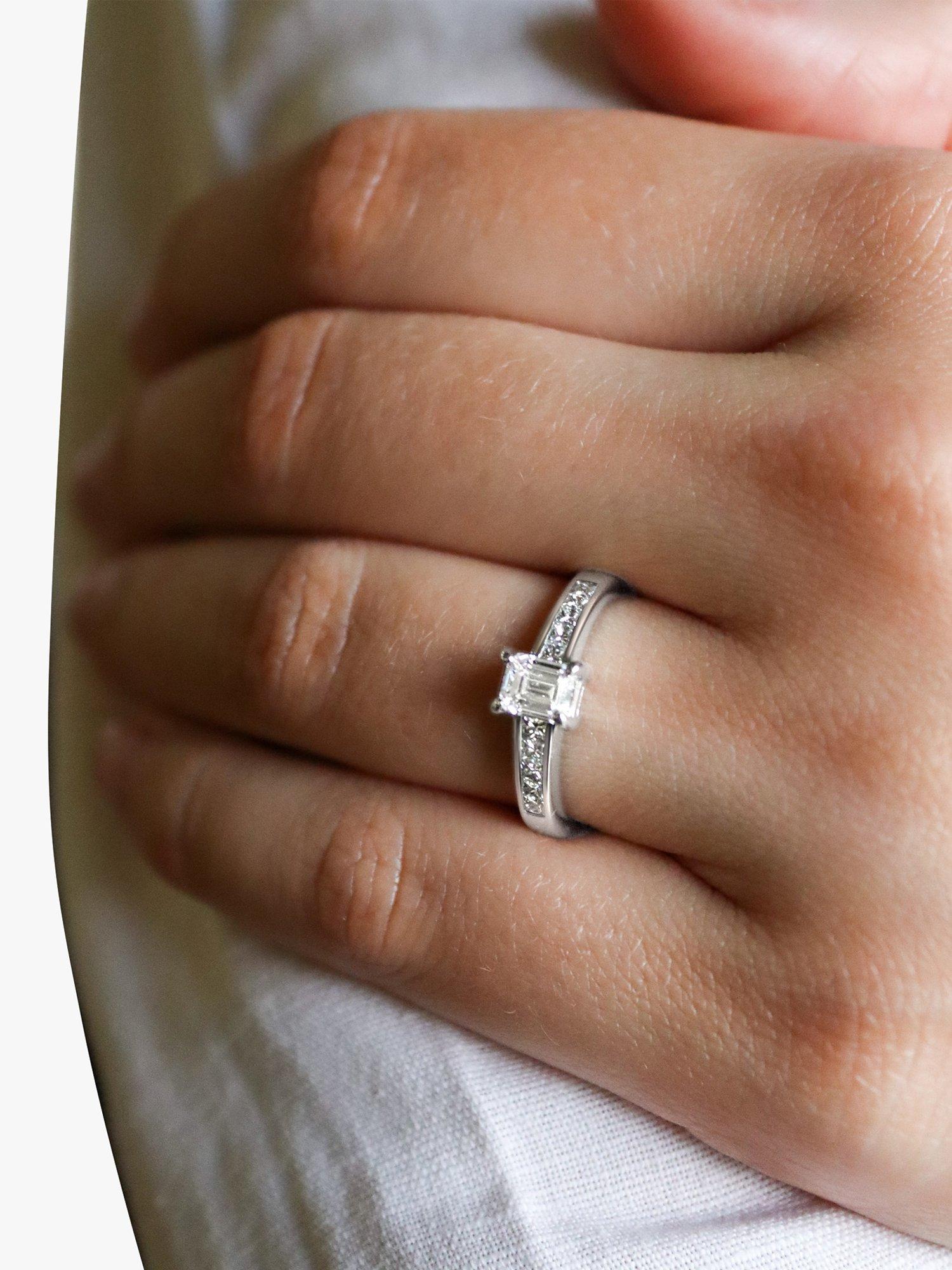Product image 6 of 6, which shows Milton & Humble Jewellery Pre-Loved 950 Platinum Diamond Engagement Ring
