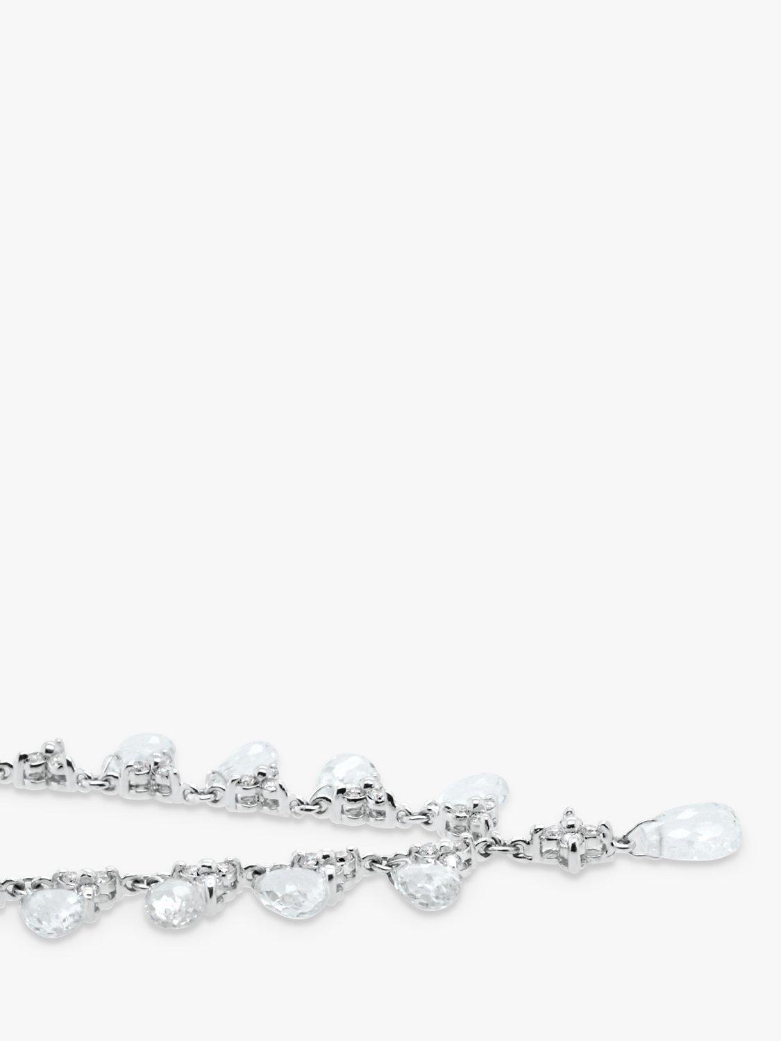 Product image 3 of 4, which shows Milton & Humble Jewellery Pre-Loved Topaz & Diamond Collar Necklace