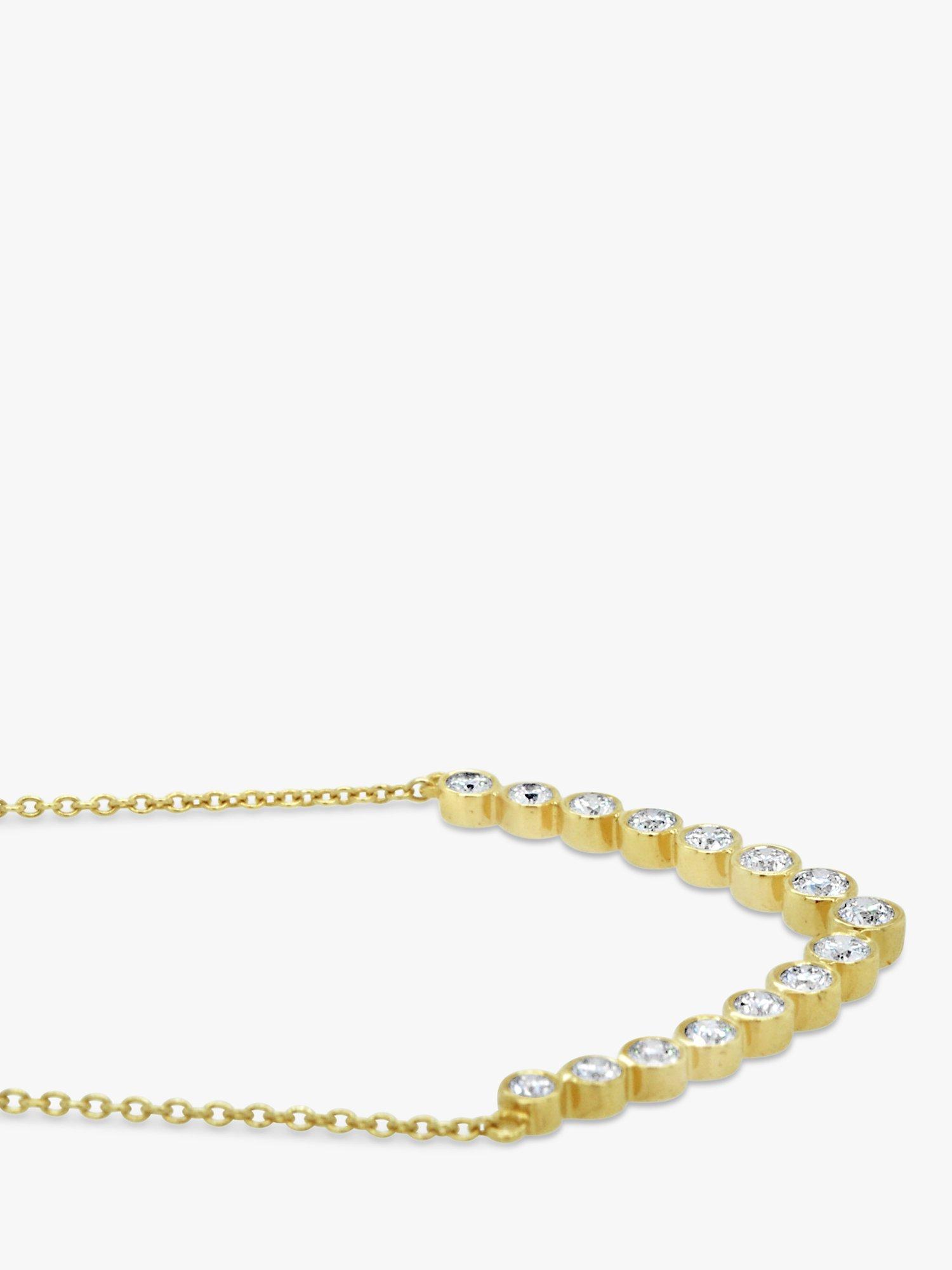 Product image 2 of 3, which shows Milton & Humble Jewellery Pre-Loved 18ct Yellow Gold Diamond Collar Necklace