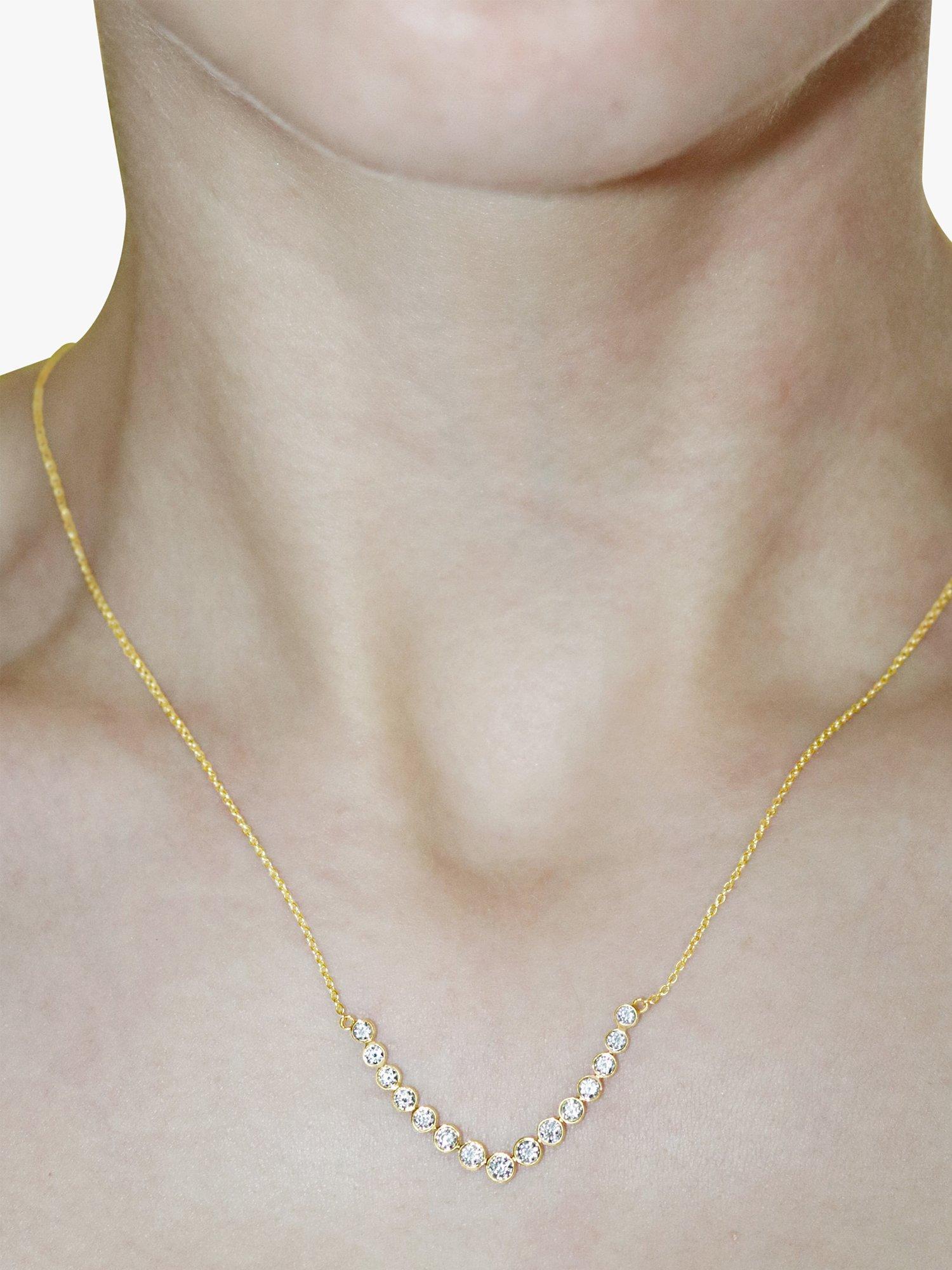 Product image 3 of 3, which shows Milton & Humble Jewellery Pre-Loved 18ct Yellow Gold Diamond Collar Necklace
