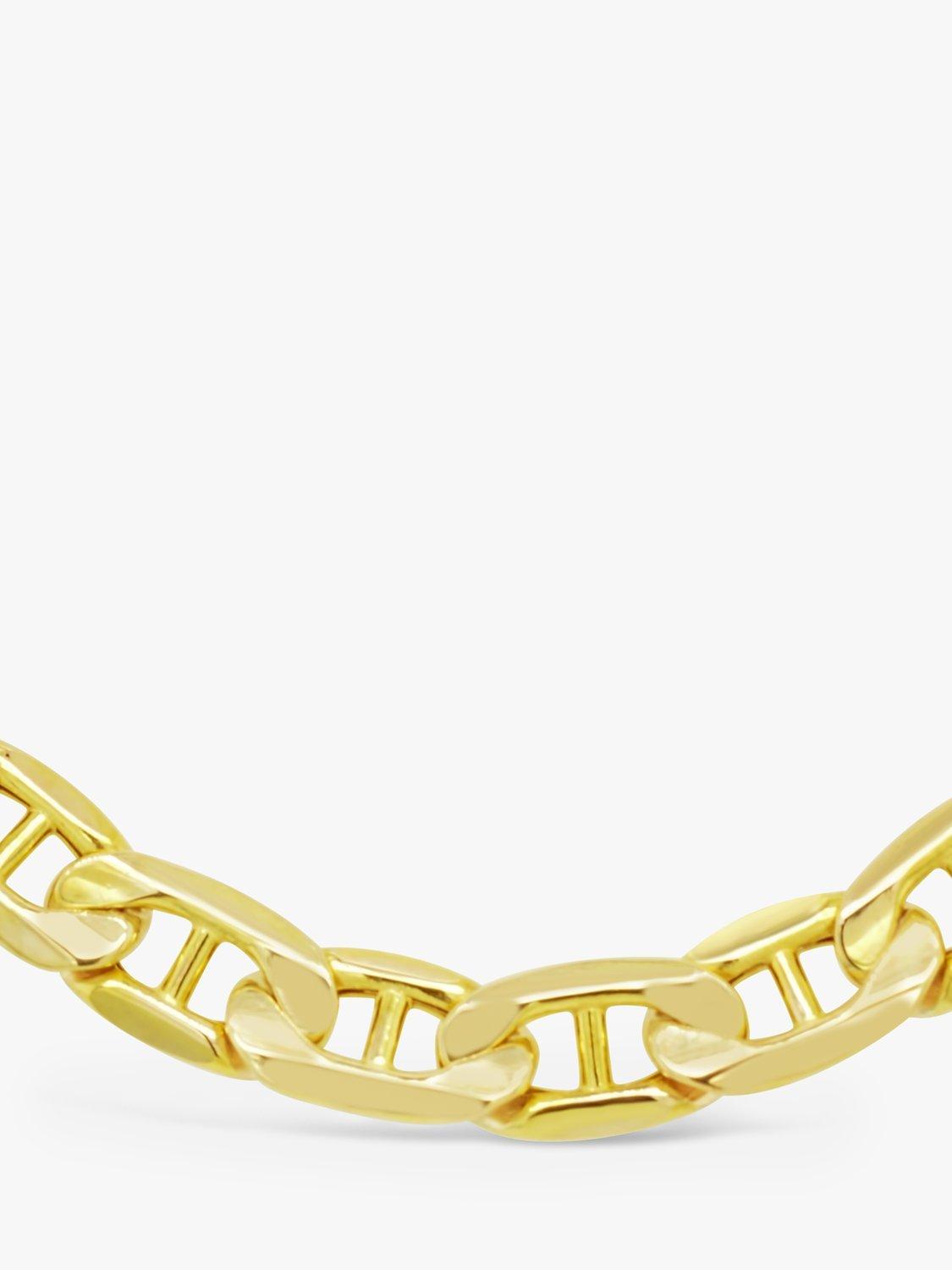 Product image 1 of 4, which shows Milton & Humble Jewellery Pre-Loved 9ct Yellow Gold Anchor Link Chain Necklace