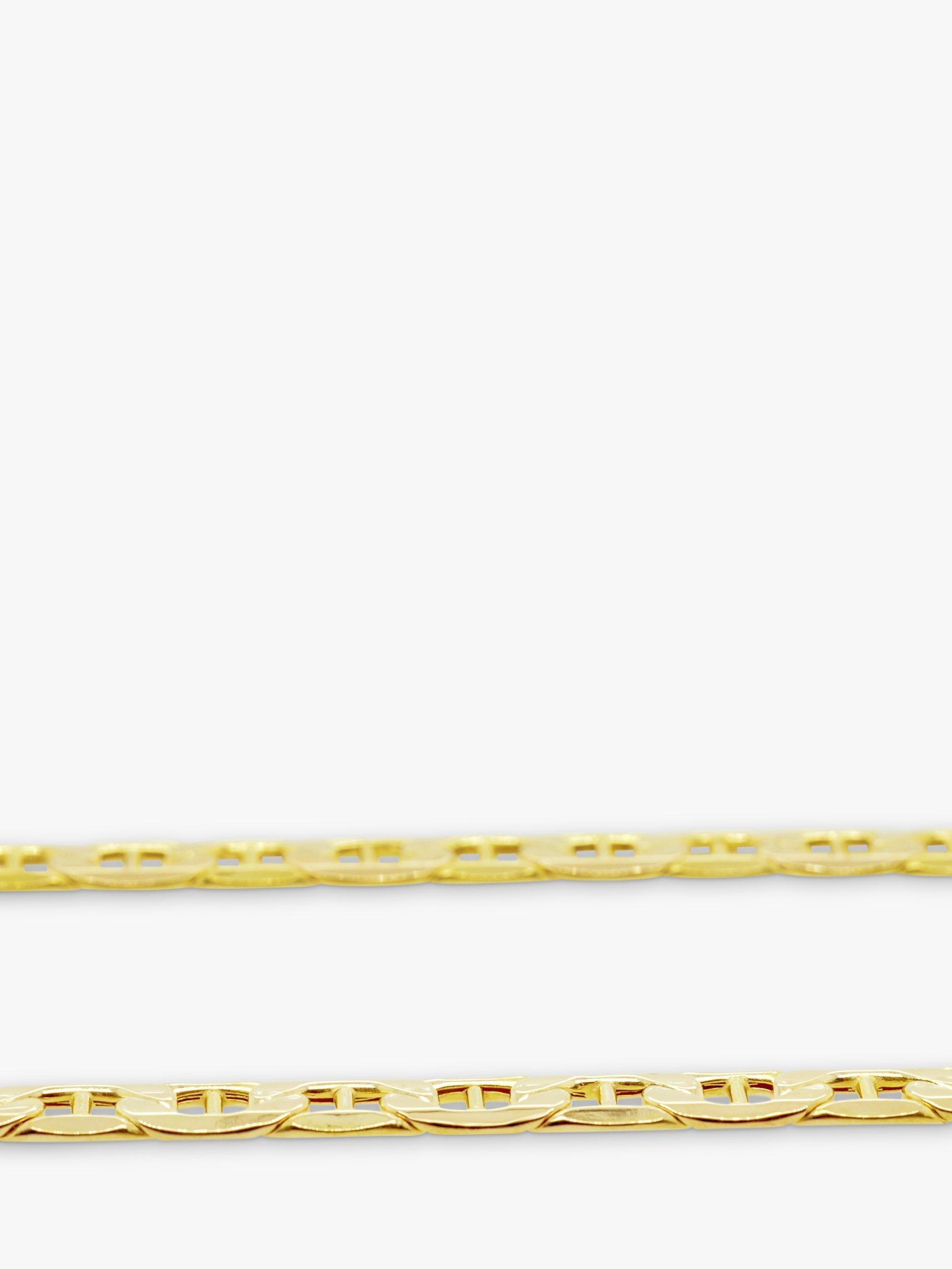 Product image 2 of 4, which shows Milton & Humble Jewellery Pre-Loved 9ct Yellow Gold Anchor Link Chain Necklace