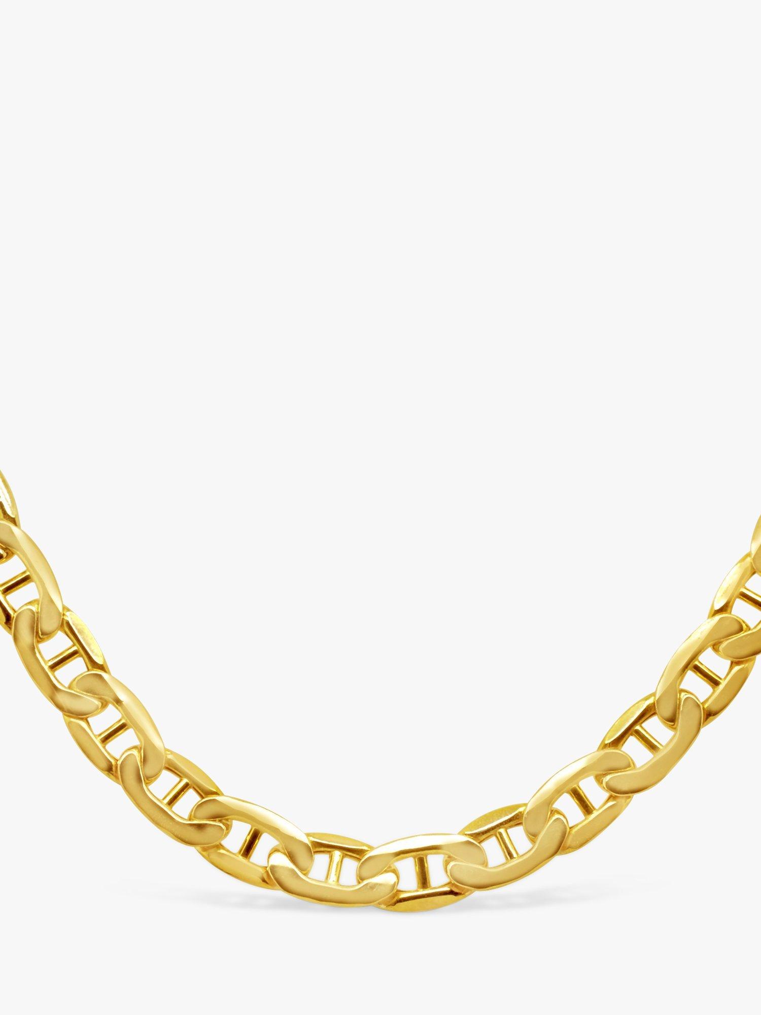 Product image 3 of 4, which shows Milton & Humble Jewellery Pre-Loved 9ct Yellow Gold Anchor Link Chain Necklace
