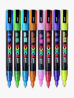 POSCA Fine Paint Marker PC-3M, Pack of 8, Standard Colours - view 2, Multi