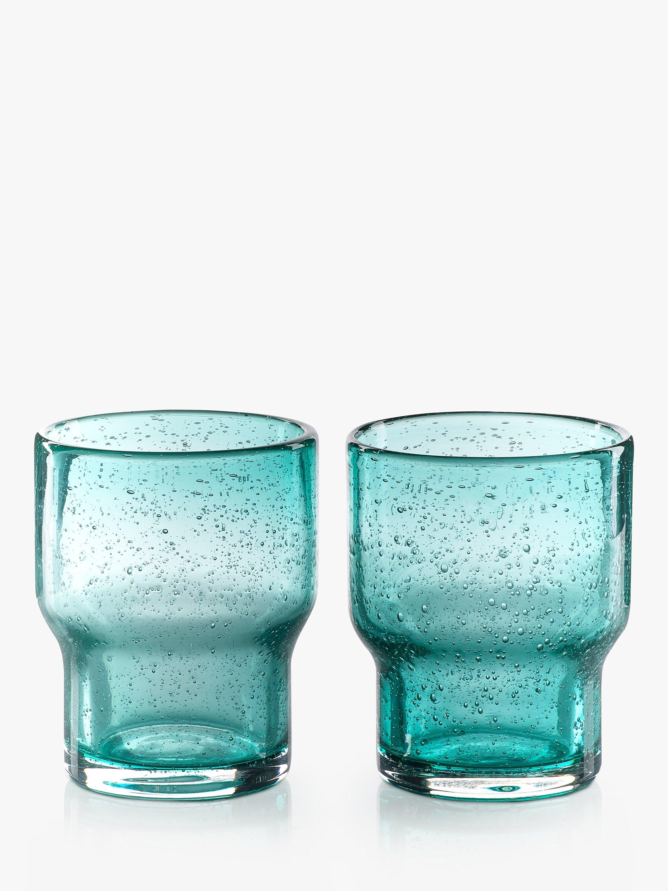 Sur La Table Colour Me Happy Glass Tumbler, Set of 2, 325ml, Green