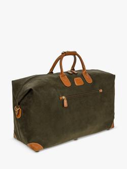 Bric's Life Large Faux Suede Holdall - view 2, Olive