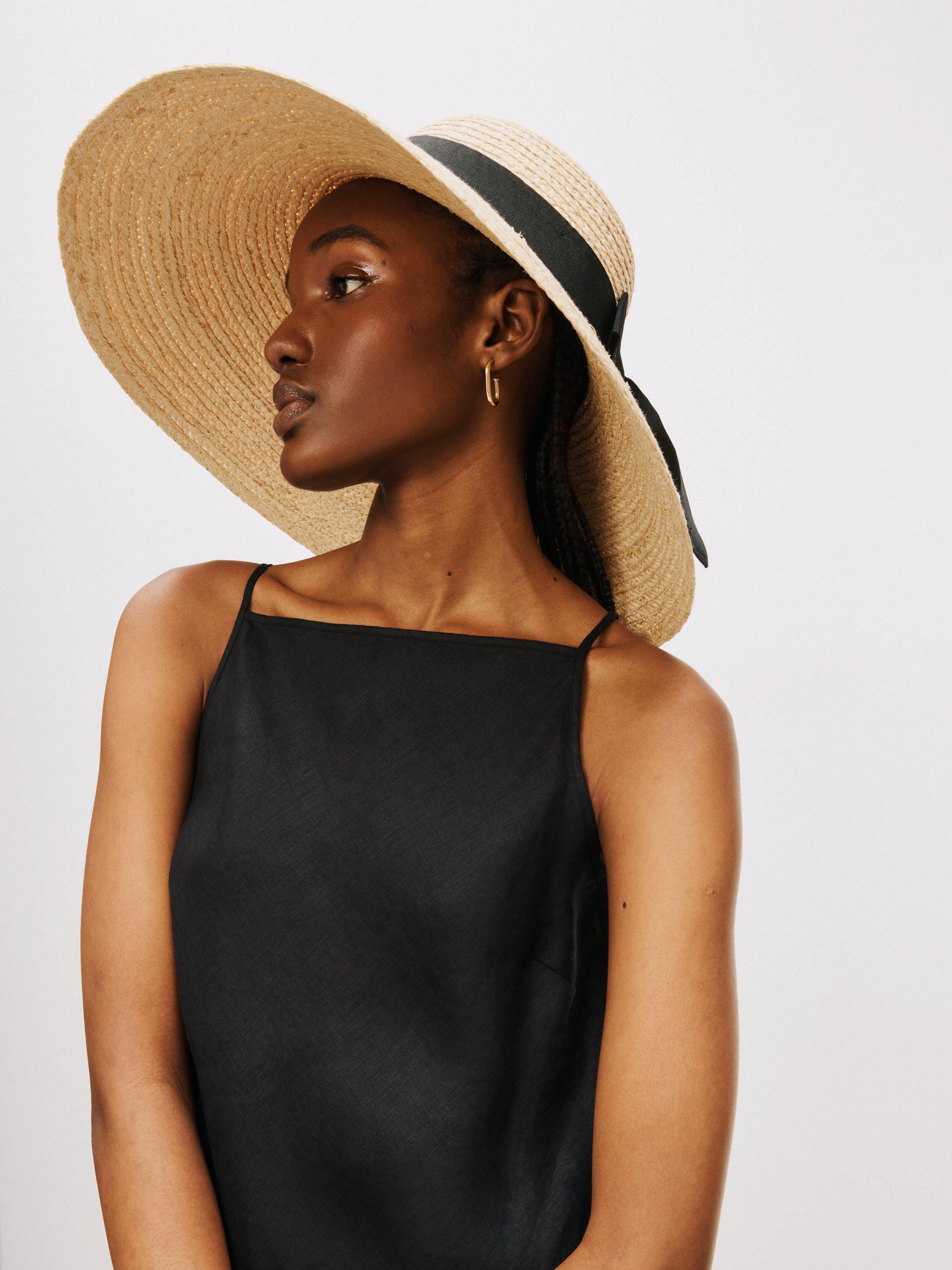 John Lewis Wide Brim Downturn Hat, Neutral