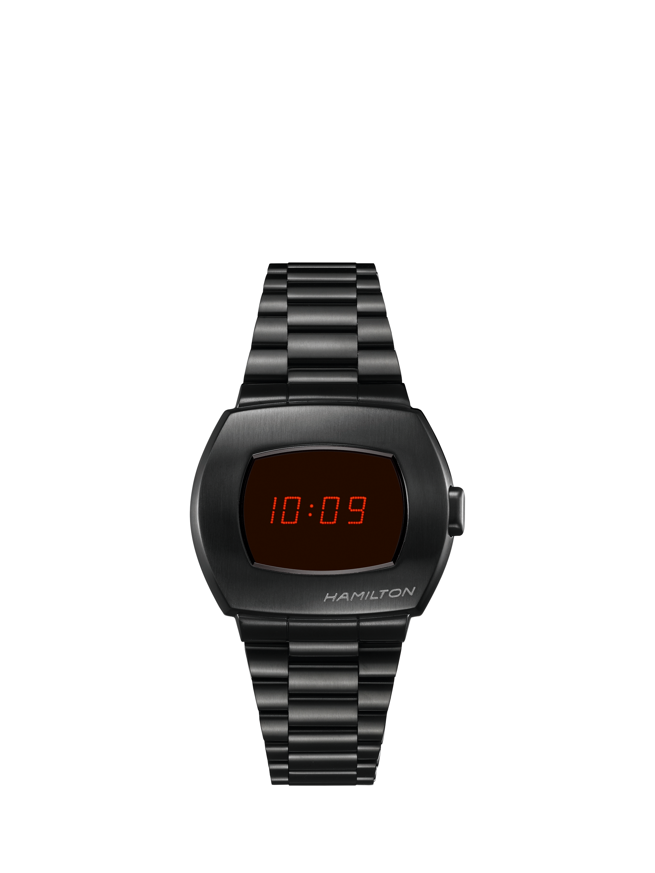 Hamilton H52404130 Men's American Classic Digital Bracelet Strap Watch, Black