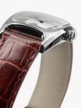 Hamilton H13321811 Women's American Classic Boulton Small Second Leather Strap Watch, Dark Red/White