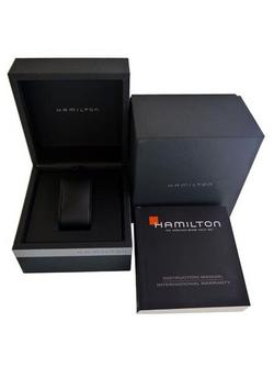 Hamilton H64455133 Men's Khaki Field King Automatic Day Date Bracelet Strap Watch, Silver/Black - view 2, Silver/Black