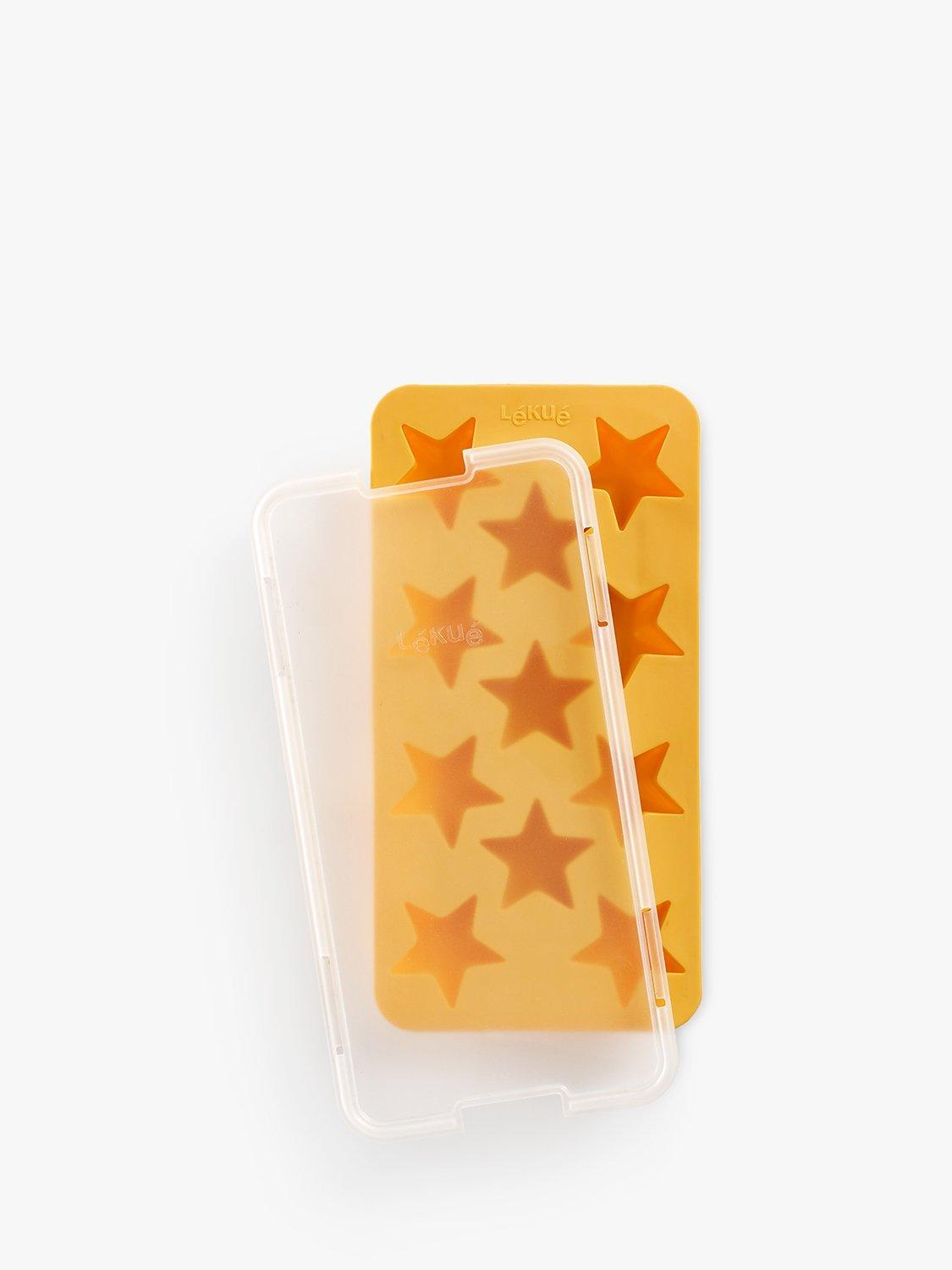 Lékué Star Ice Cube Tray, 11 Cube, Yellow