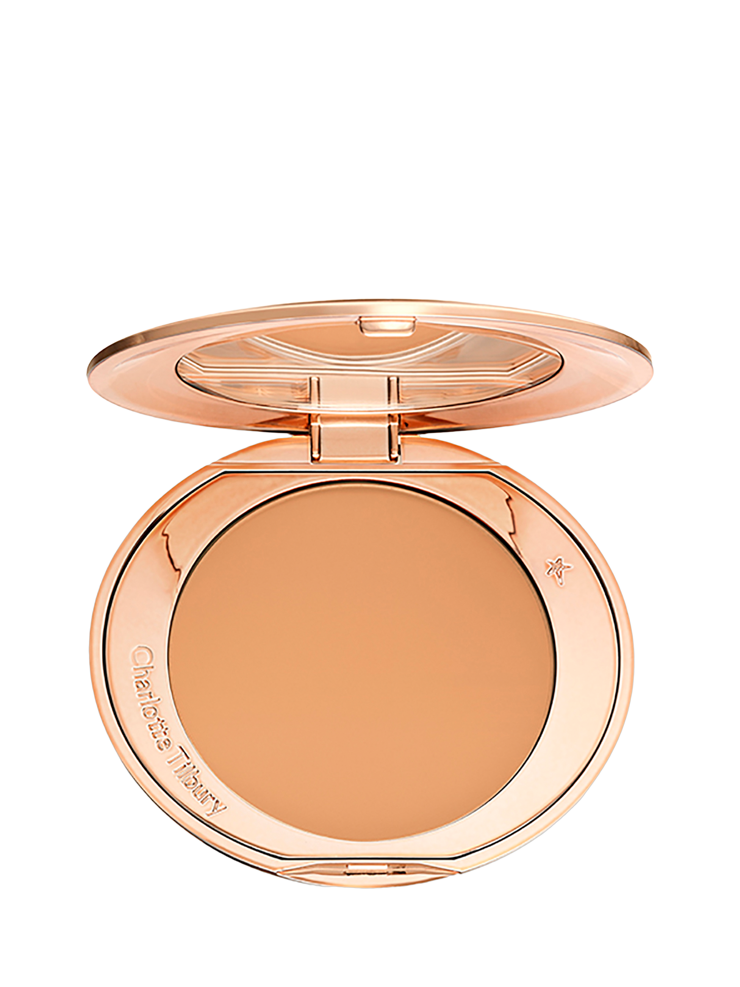 Product image 1 of 2, which shows Charlotte Tilbury Airbrush Flawless Finish Powder Refillable, 3 Tan