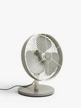 John Lewis 12" Desk Fan, Grey