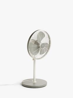 John Lewis 16" Pedestal Fan, Grey - view 2, Grey