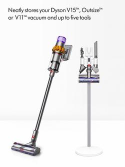 Dyson V15 Floor Dok Vacuum Cleaner Dock, White/Silver - view 2, White/Silver