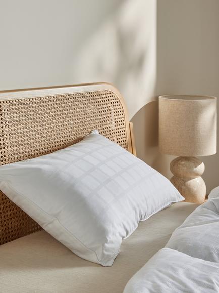 John Lewis Active Anti-Allergy with HeiQ Allergen Tech* Standard Pillow, Medium - view 2, White