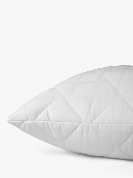 John Lewis Active Anti-Allergy with HeiQ Allergen Tech* Standard Pillow Protector - view 2, White