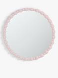 John Lewis + Matthew Williamson Bobbin Round Wall Mirror, 80cm, Pink