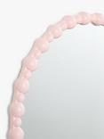 John Lewis + Matthew Williamson Bobbin Round Wall Mirror, 80cm, Pink