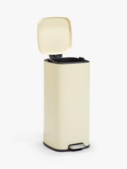 John Lewis Pedal Bin, 30L - view 2, Stone