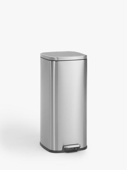 John Lewis Pedal Bin, 30L, Stainless Steel